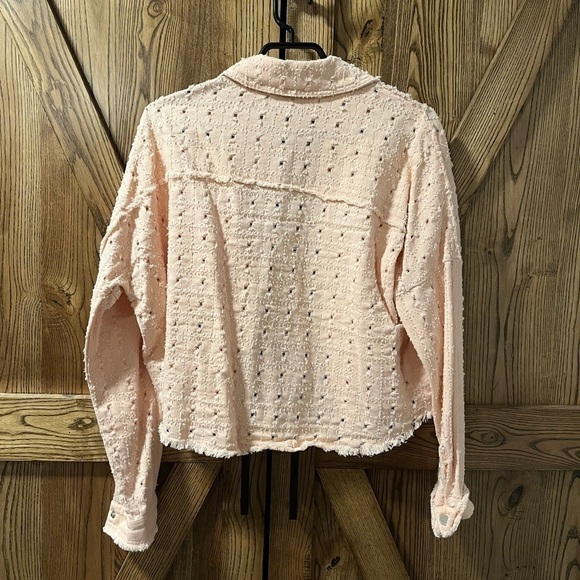 Light pink textured jacket - Picture 6 of 8